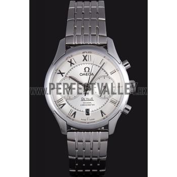 Omega DeVille Stainless Steel Links White Dial  621561