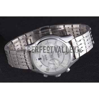 Omega DeVille Stainless Steel Links White Dial  621561