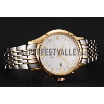 Omega De Ville White Dial Gold Case Two Tone Bracelet 1453785