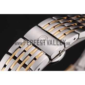 Omega De Ville White Dial Gold Case Two Tone Bracelet 1453785