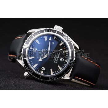 Omega Swiss Seamaster Planet Ocean Black Case Black Dial