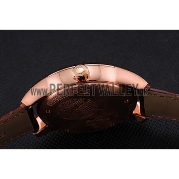 Omega DeVille Brown Dial Gold Case Brown Leather Strap  622831