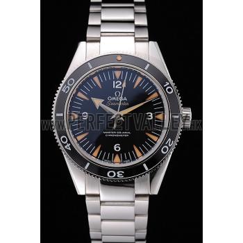 Swiss Omega Seamaster Black Dial Stainless Steel Case And Bracelet  622843