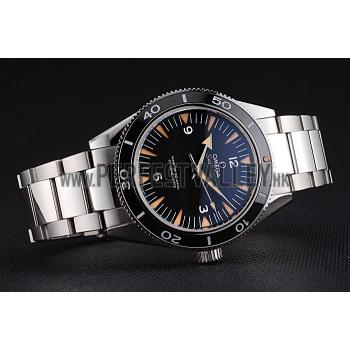 Swiss Omega Seamaster Black Dial Stainless Steel Case And Bracelet  622843