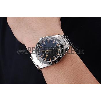 Swiss Omega Seamaster Black Dial Stainless Steel Case And Bracelet  622843