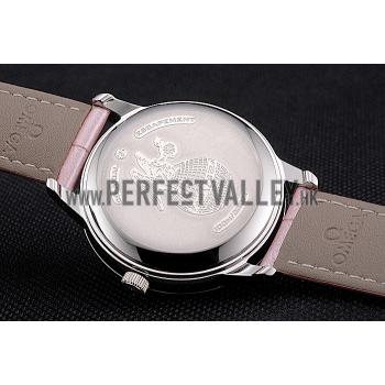 Cheap Omega DeVille Prestige Co-Axial Diamond Silver Case Mother-Of-Pearl Dial Pink Leather Strap