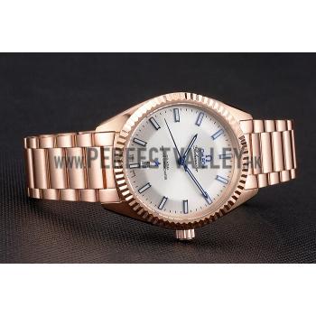 Omega Globemaster White Dial Rose Gold Case And Bracelet