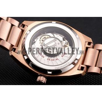 Omega Globemaster White Dial Rose Gold Case And Bracelet