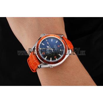 Omega Seamaster Planet Ocean Co-axial Orange Case Black Dial 98100