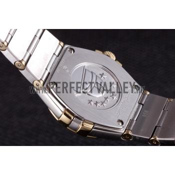 Omega Constellation White Dial Two Tone Band som90  621470 Replica