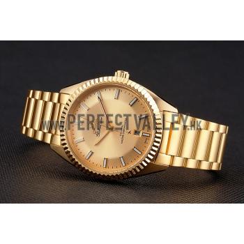 Omega Globemaster Gold Dial Gold Case And Bracelet