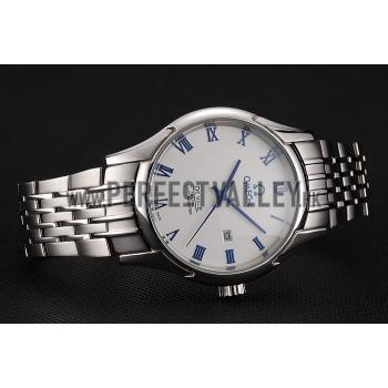 Omega De Ville White Dial Blue Numerals Stainless Steel Case And Bracelet 1453787