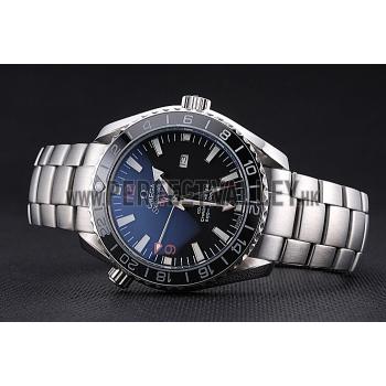 Omega Seamaster Planet Ocean GMT Black Dial Stainless Steel Band   622392