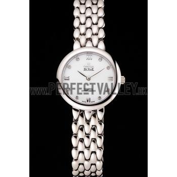 Cheap Omega De Ville Prestige No Date White Dial With Diamonds Stainless Steel Case And Bracelet