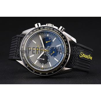 Omega Speedmaster Racing Chronograph Grey Dial Rubber Bracelet   622540