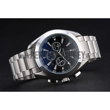 Omega Seamaster Aqua Terra Chronograph Blue Dial Stainless Steel Bracelet   622528 Replica