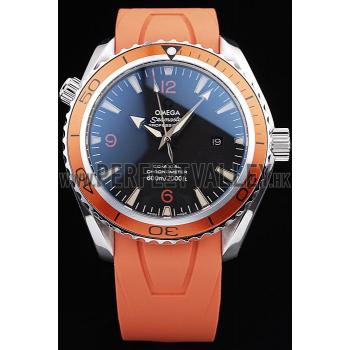 Omega Swiss Seamaster Planet Ocean Big Size Orange Strap