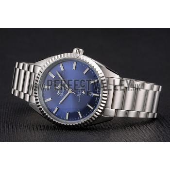 Omega Globemaster Blue Dial Stainless Steel Case And Bracelet