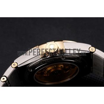 Swiss Omega Constellation White Dial Stainless Steel Case Gold Bezel Two Tone Bracelet Replica