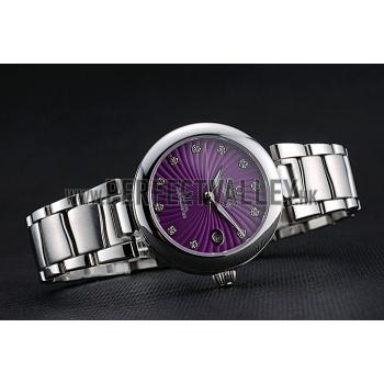 Omega Ladymatic Purple Dial Stainless Steel Bracelet  622459