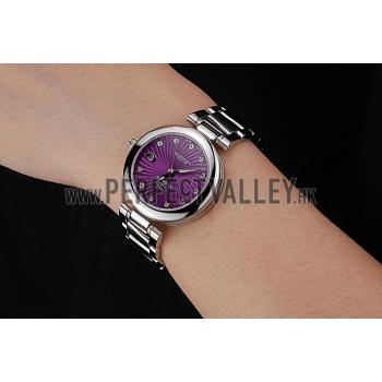 Omega Ladymatic Purple Dial Stainless Steel Bracelet  622459