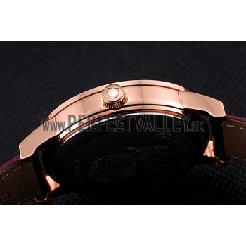 Omega DeVille Prestige Co-Axial Diamond Gold Case Mother-Of-Pearl Dial Purple Leather Strap