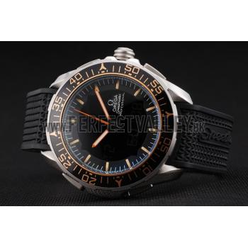 Omega Speedmaster Skywalker X-33 Black Dial Orange On Black Bezel Stainless Steel Case Black Rubber Strap