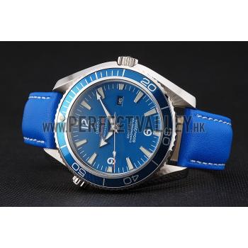 Omega Seamaster Planet Ocean Blue Dial Blue Leatherl Bracelet  622538