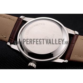 Omega De Ville Prestige Small Seconds Silver Dial Stainless Steel Case Brown Leather Strap