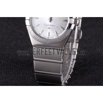 Omega Constellation Grey Dial Stainless Steel Band  621458