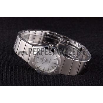 Omega Constellation Grey Dial Stainless Steel Band  621458