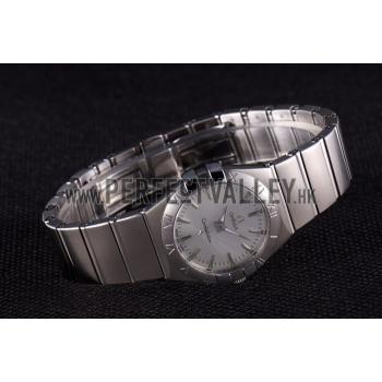 Omega Constellation Grey Dial Stainless Steel Band  621458