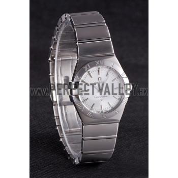 Omega Constellation Grey Dial Stainless Steel Band  621458