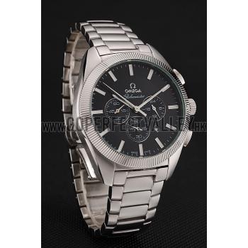 Omega Globemaster Master Chronometer Black Dial Stainless Steel Bracelet 1453857