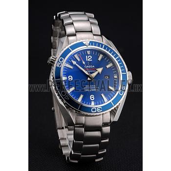 Omega Seamaster Planet Ocean Blue Dial Stainless Steel Bracelet  622537 Replica