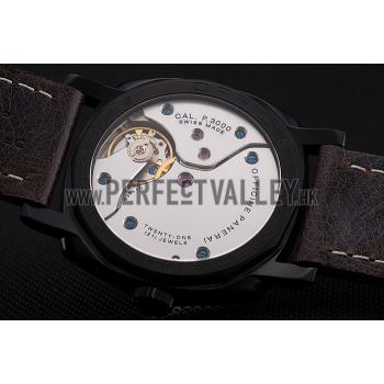 Replica Swiss Panerai Radiomir 1940 Brown Dial Black PVD Case Brown Leather Strap 1453846