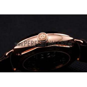 Swiss Panerai Radiomir Oro Rosso Brown Dial Rose Gold Case Brown Leather Strap Replica