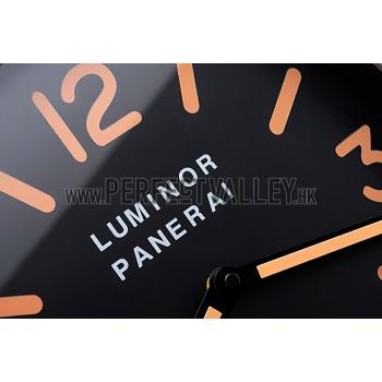 Panerai Luminor Marina Wall Clock Black-Orange  622472