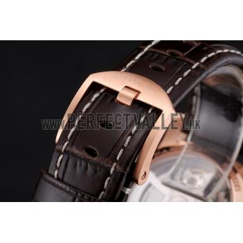 Cheap Swiss Panerai Luminor Marina 1950 3 Days Oro Rosso Brown Dial Rose Gold Case Brown Leather Strap