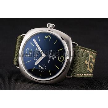 Panerai Radiomir Black Seal Logo Acciaio Black Dial Green Bracelet 1454017