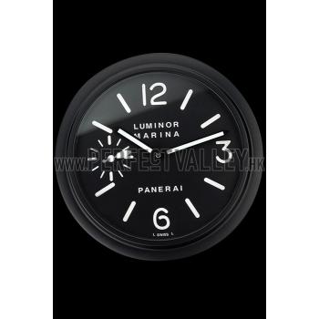 Replica Panerai Luminor Marina Wall Clock Black And White  622473