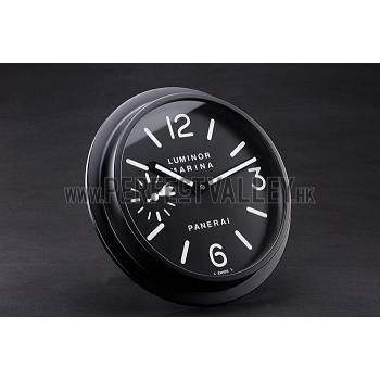 Replica Panerai Luminor Marina Wall Clock Black And White  622473