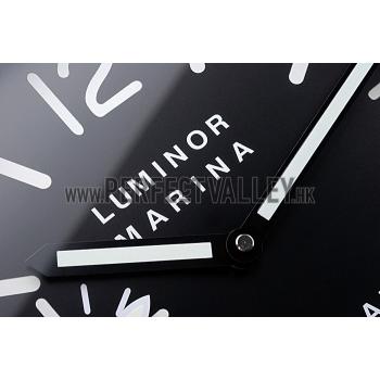 Replica Panerai Luminor Marina Wall Clock Black And White  622473