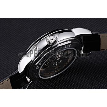 Patek Philippe Geneve Grand Complications Black Face Tourbillon Stainless Steel Black Band  622155