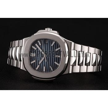 Cheap Swiss Patek Philippe Nautilus Black-Blue Dial Stainless Steel Bracelet 1453948