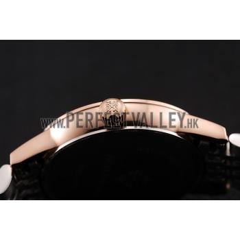 Patek Philippe Calatrava Ladies White Dial Rose Gold Case Two Tone Bracelet 1453832