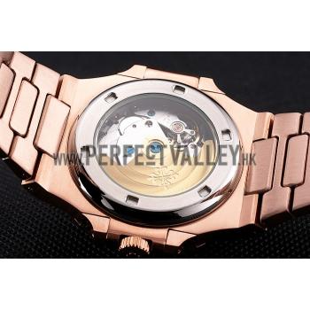 Patek Philippe Nautilus Gray Dial Rose Gold Case And Bracelet