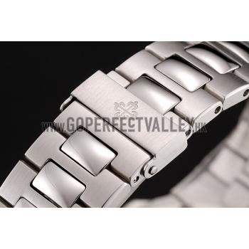 Swiss Patek Philippe Nautilus White Dial Stainless Steel Bracelet 1453946