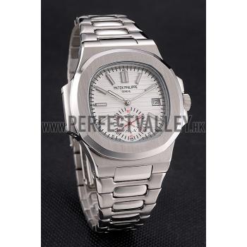 Replica Patek Philippe Nautilus White Dial Stainless Steel Case And Bracelet