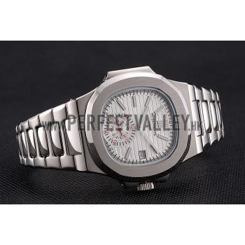 Replica Patek Philippe Nautilus White Dial Stainless Steel Case And Bracelet